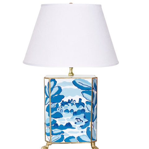 Bristow in Blue Footed Lamp by Dana Gibson