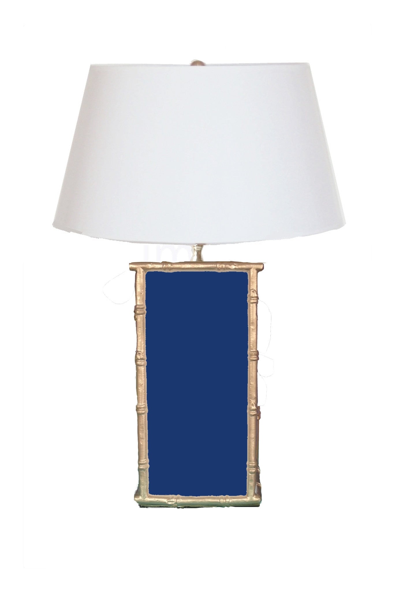 Bamboo in Navy Lamp by Dana Gibson