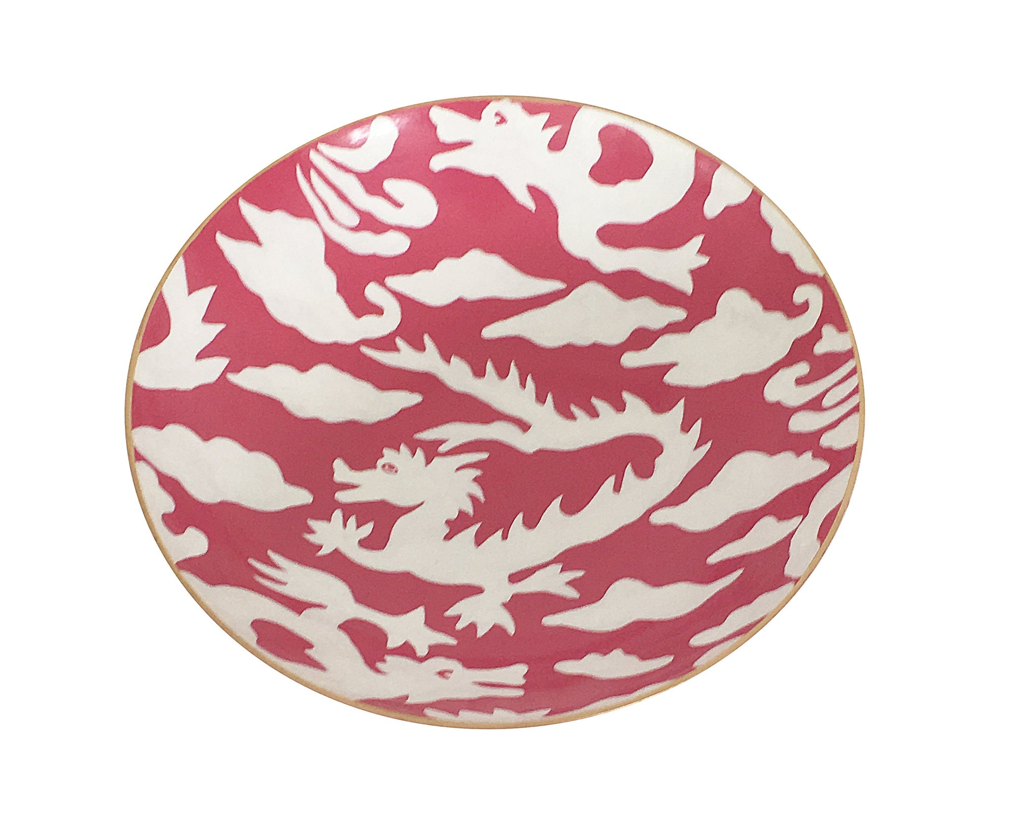 Pink Dragon Bowl, Medium