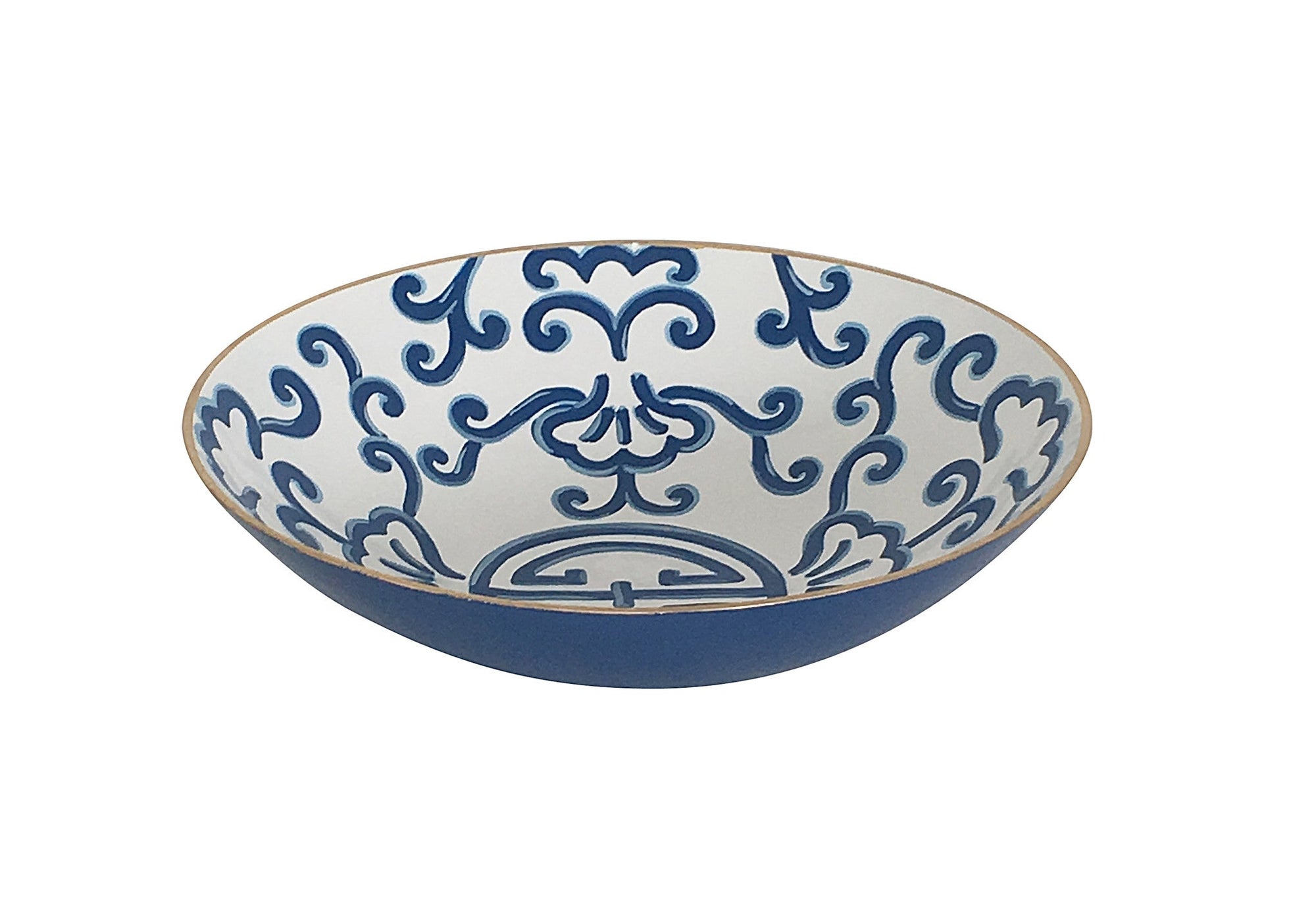 Dana Gibson Blue Sultan Bowl, Large
