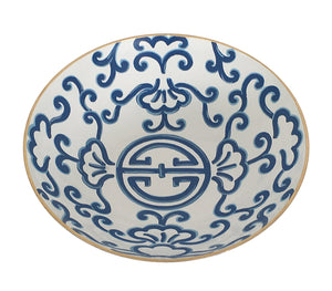 Dana Gibson Blue Sultan Bowl, Large