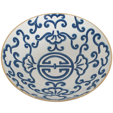 Dana Gibson Blue Sultan Bowl, Large