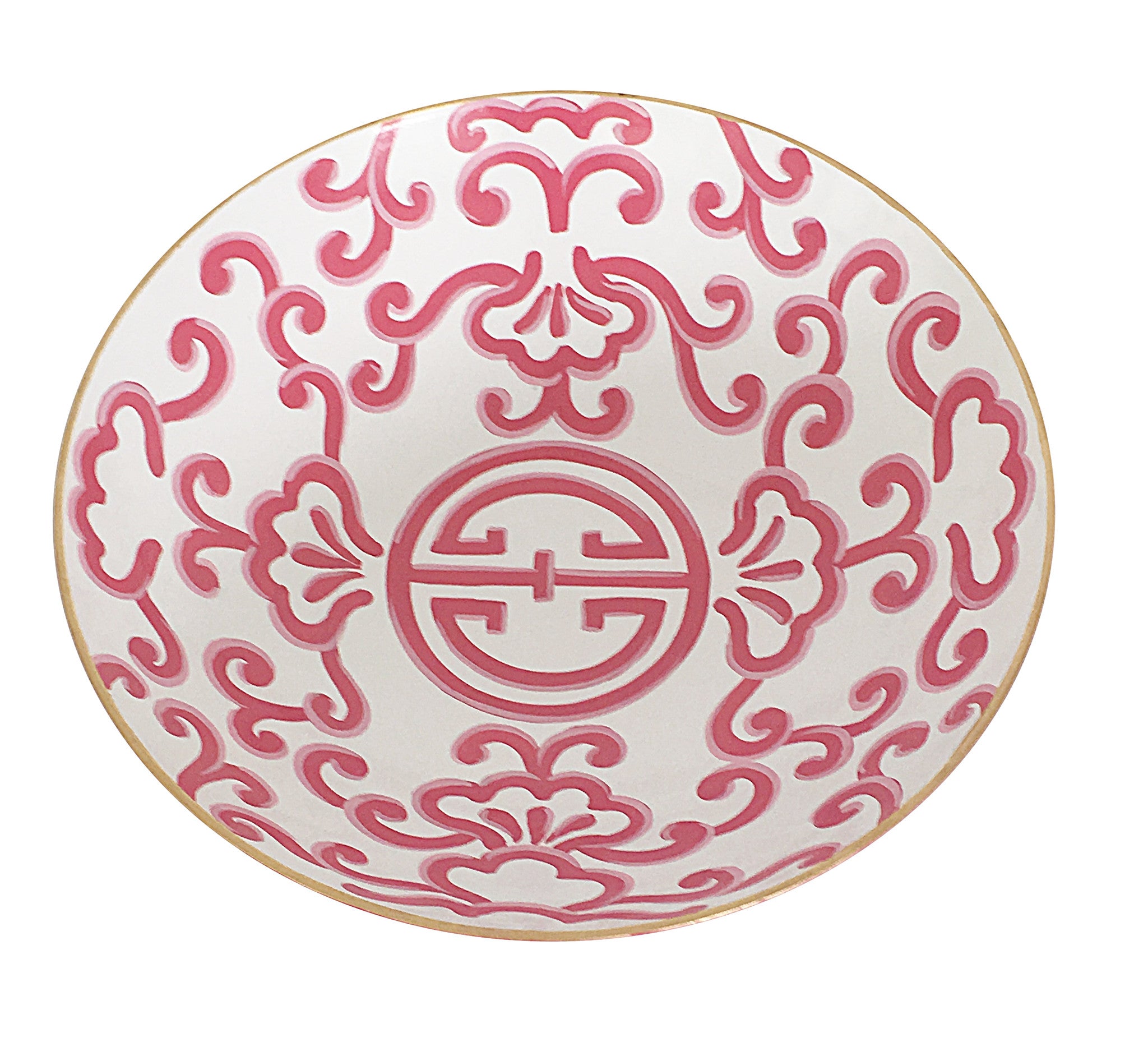 Dana Gibson Pink Sultan Bowl, Large