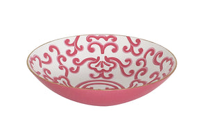 Dana Gibson Pink Sultan Bowl, Large