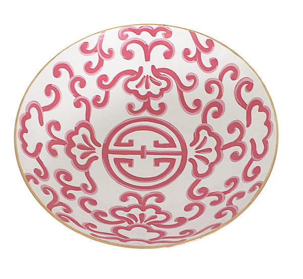 Dana Gibson Pink Sultan Bowl, Large