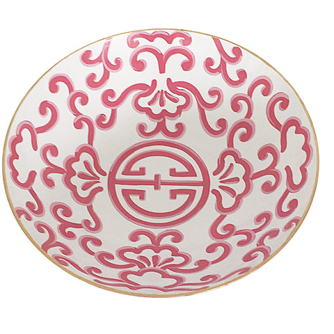 Dana Gibson Pink Sultan Bowl, Large