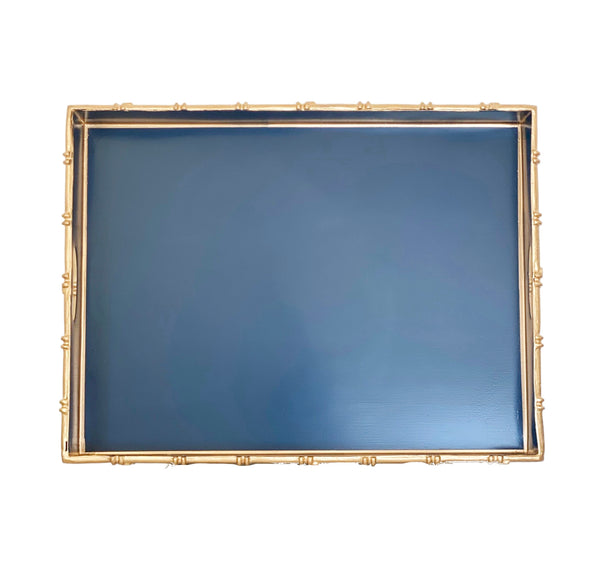 Dana Gibson Bamboo in Navy Serving Tray