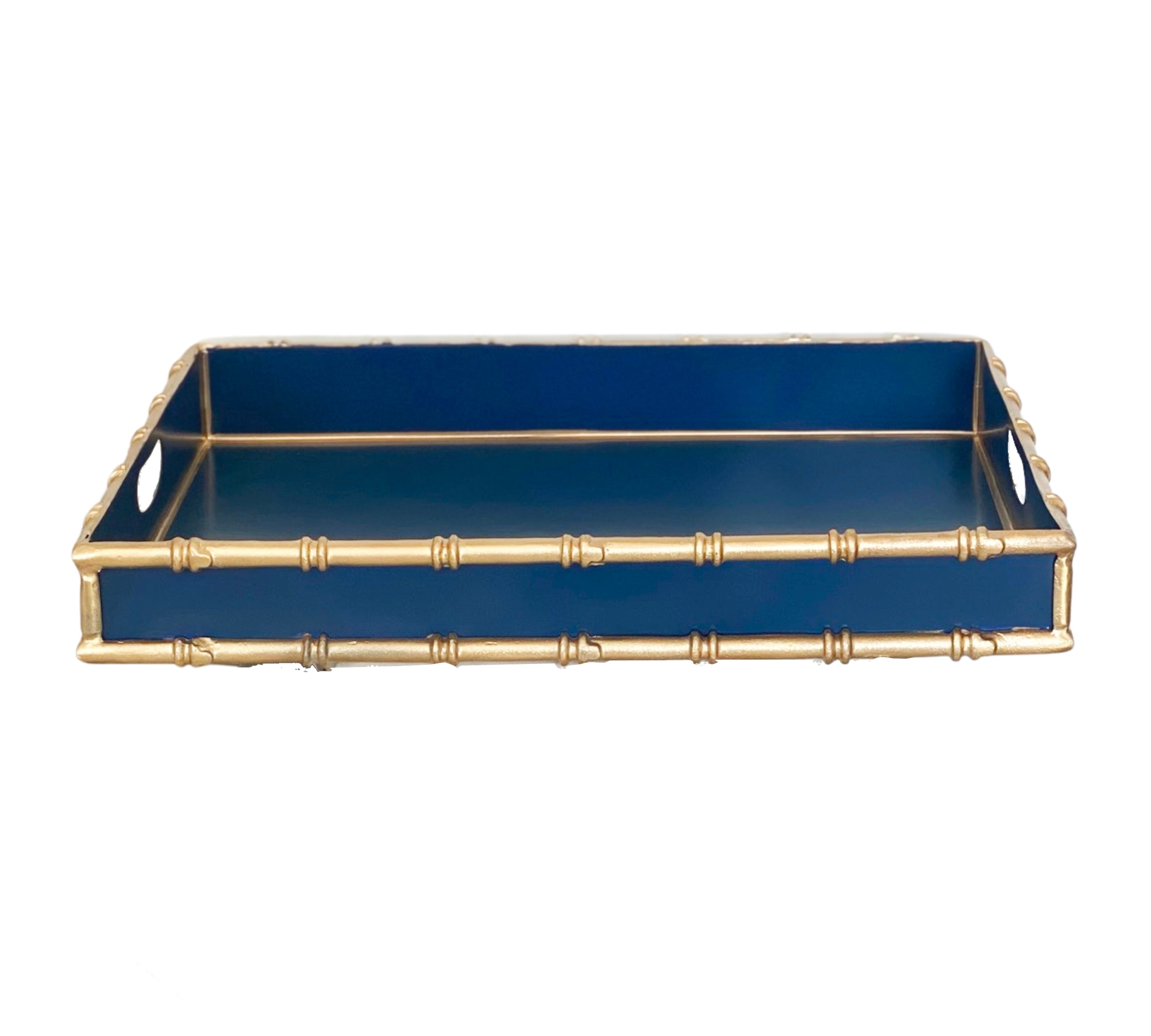 Dana Gibson Bamboo in Navy Serving Tray