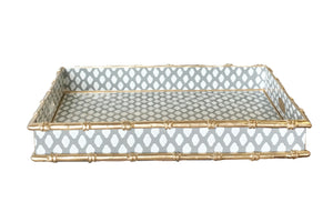 Dana Gibson Bamboo Serving Tray in Grey Parsi