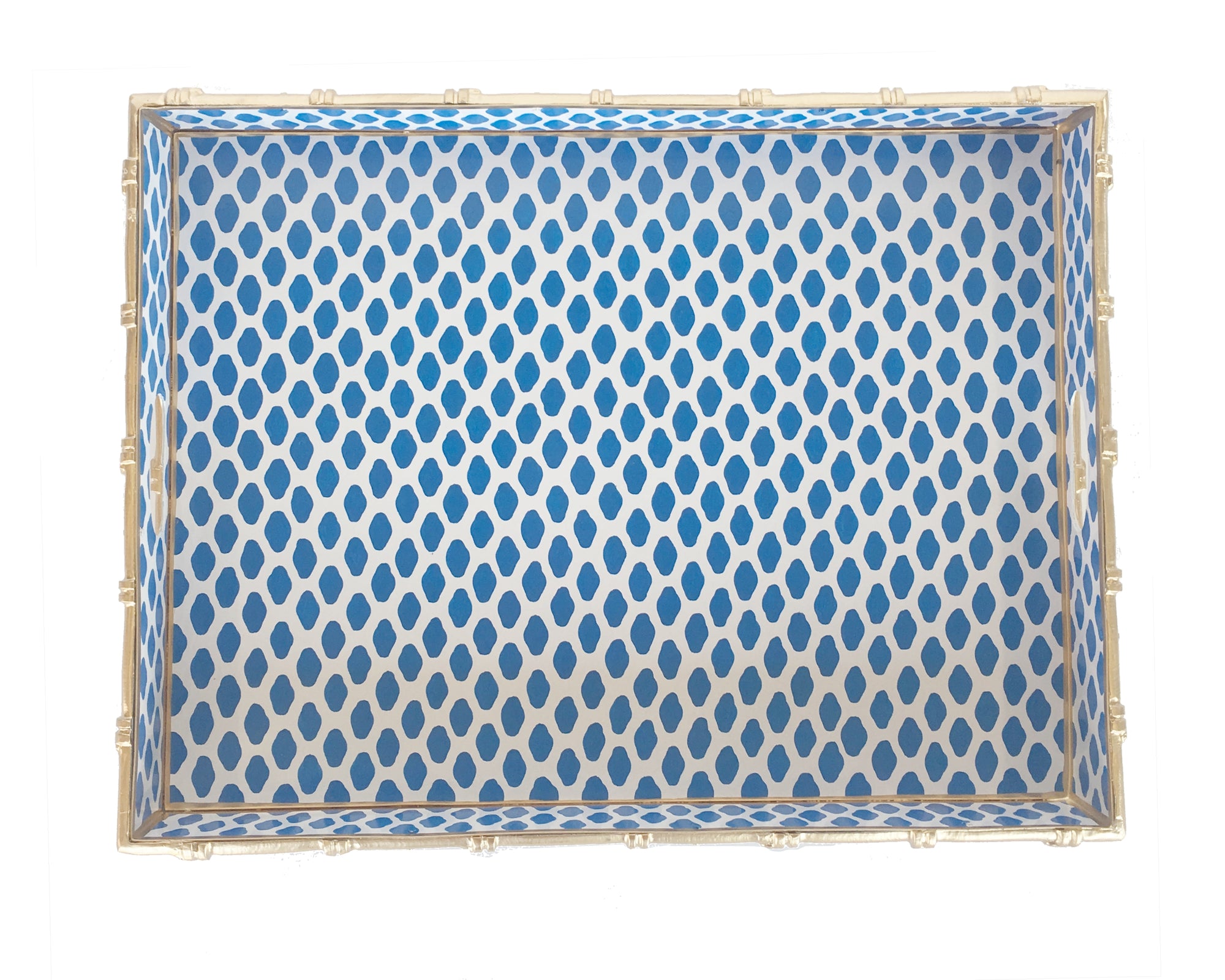 Dana Gibson Bamboo in Parsi Navy Tray 2ndQ