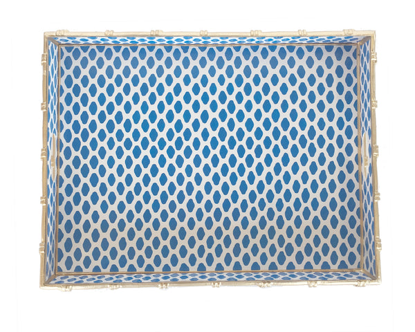 Dana Gibson Bamboo in Parsi Navy Tray 2ndQ