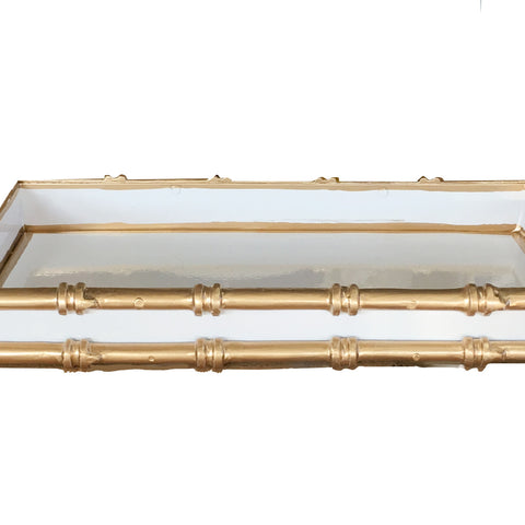 Dana Gibson Bamboo in White Letter Tray