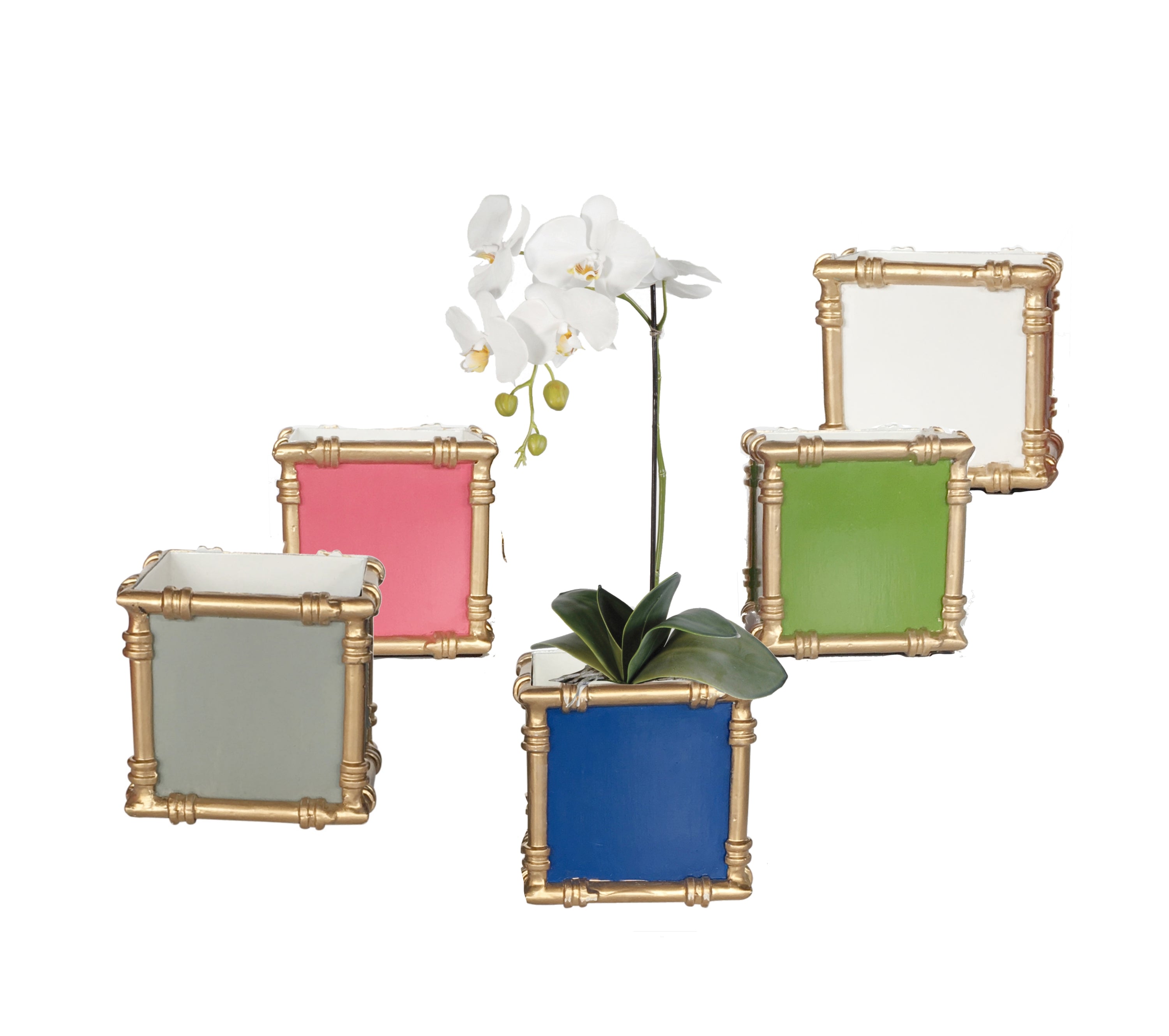 Dana Gibson Bamboo Pen Cups, Assorted Colors