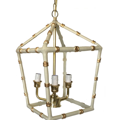 Dana Gibson Bamboo Lantern in Grey