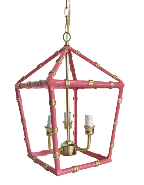 Dana Gibson Bamboo Lantern in Pink