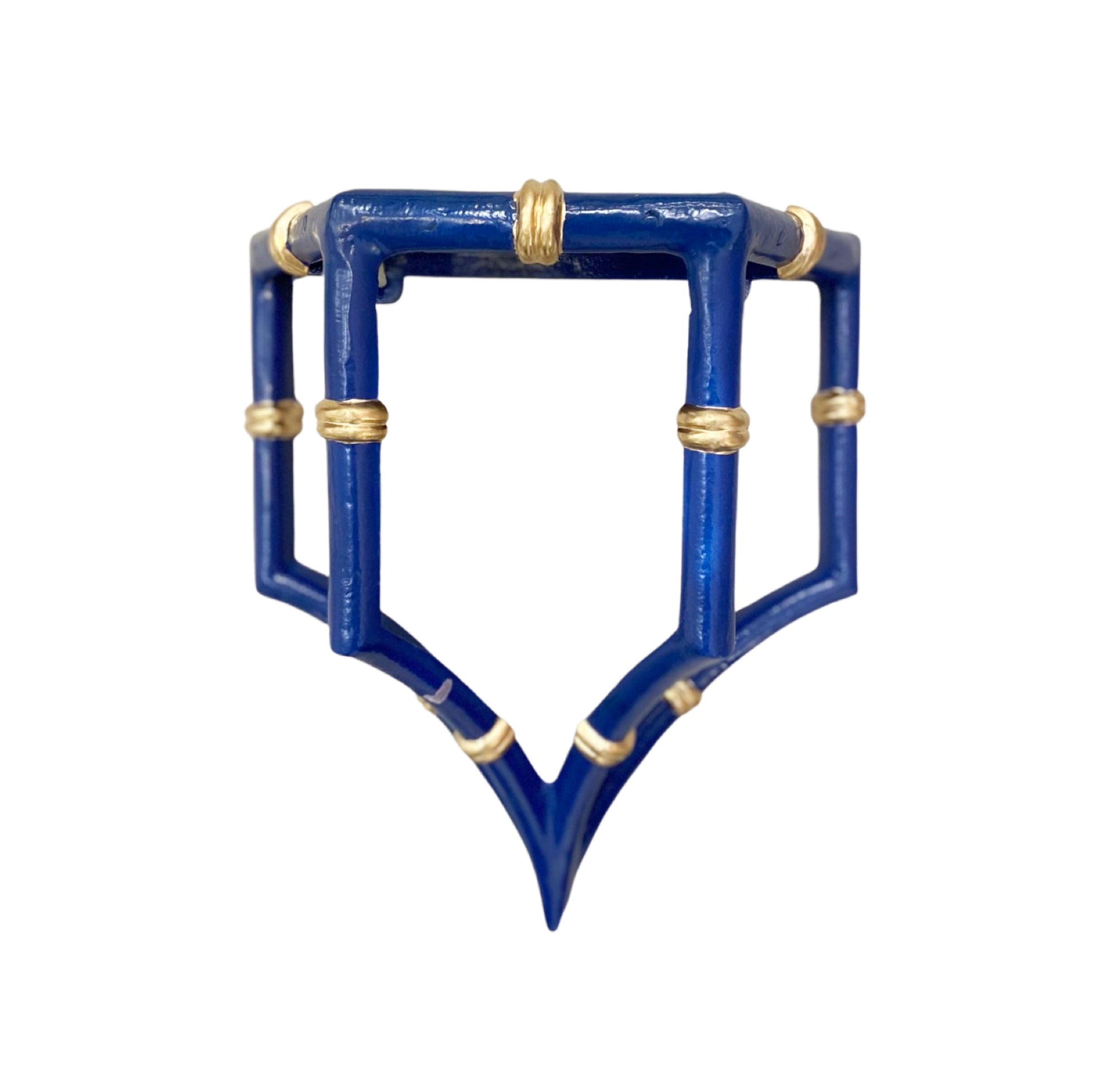 Dana Gibson Bamboo Wall Bracket in Navy