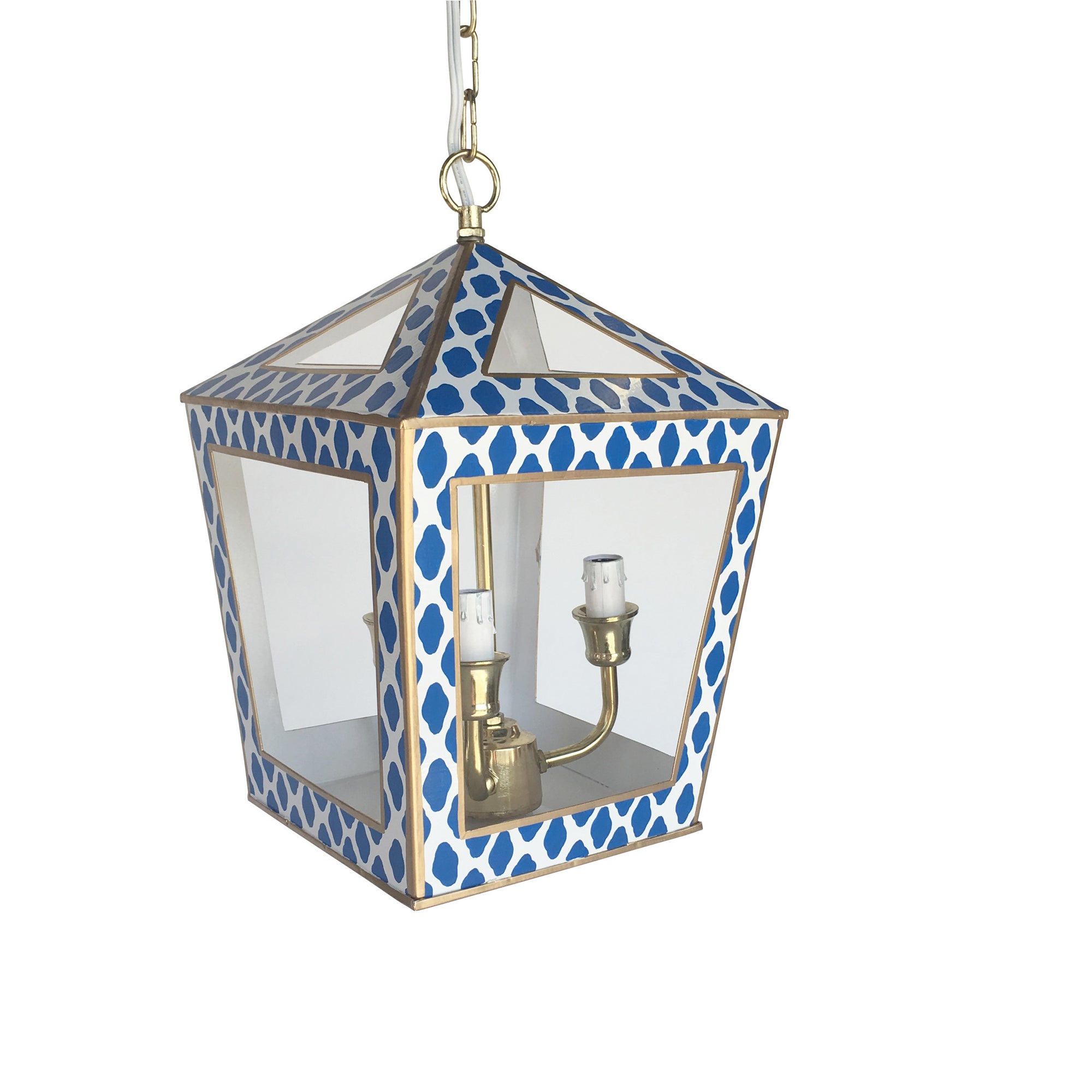 Tucker Lantern in Navy Parsi