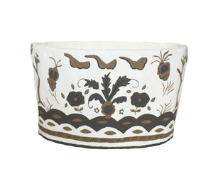 Dana Gibson Sullivan Basket in Brown, Large