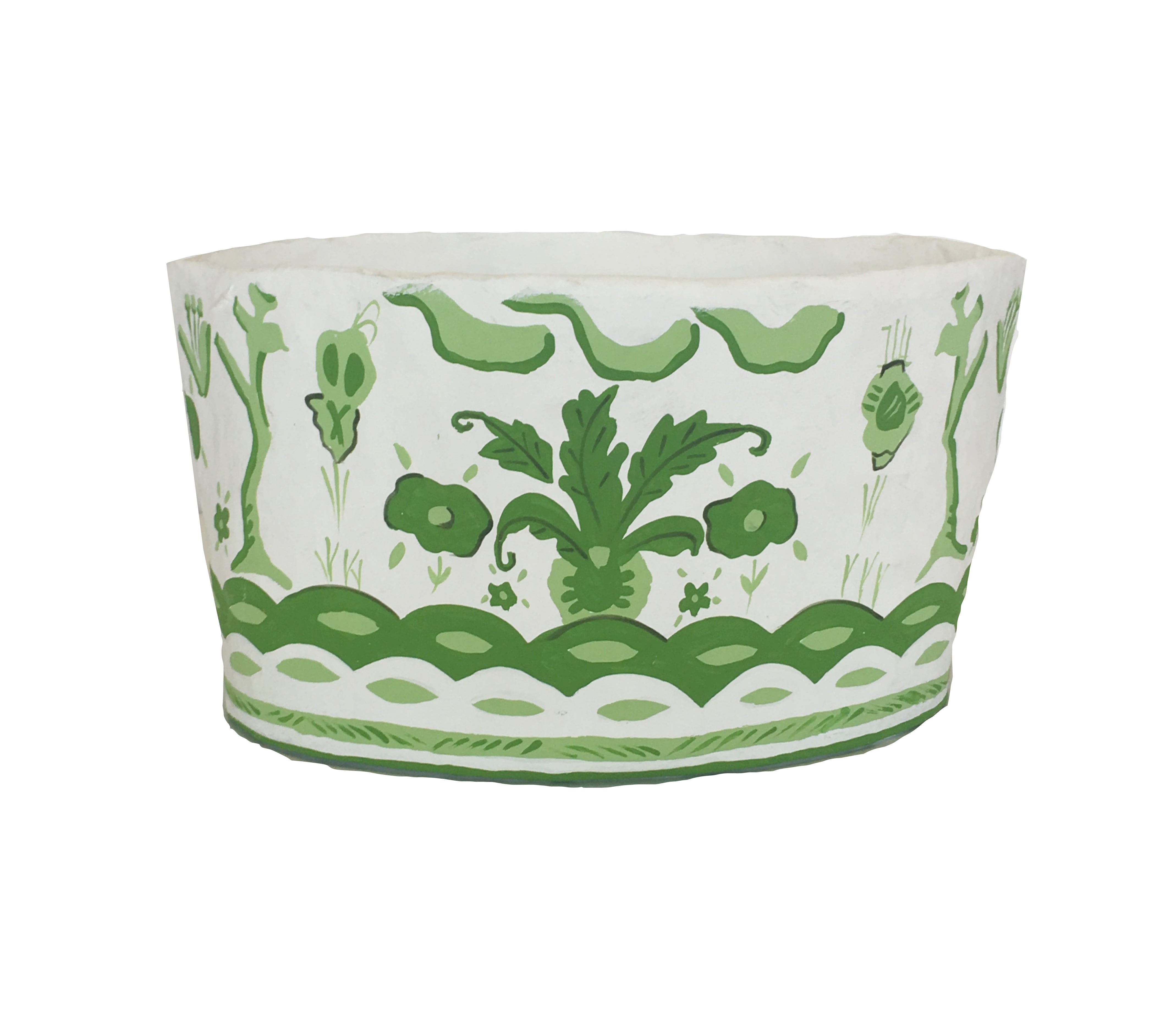 Dana Gibson Sullivan Basket in Green, Large