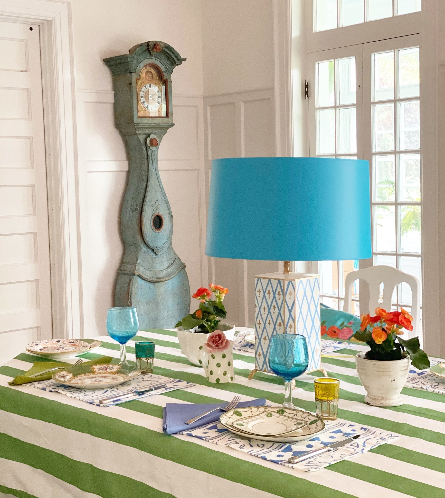 Dana Gibson Cabana Table Cloth in Green