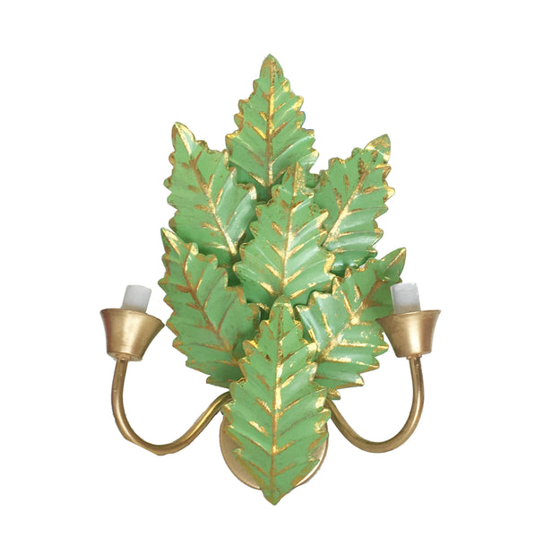 Dana Gibson Margot Sconce in Green