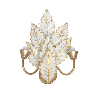 Dana Gibson Margot Sconce in White