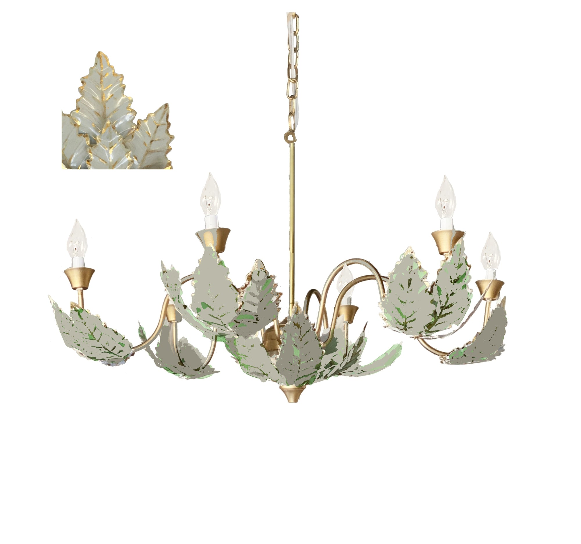 Dana Gibson Margot Chandelier in Grey