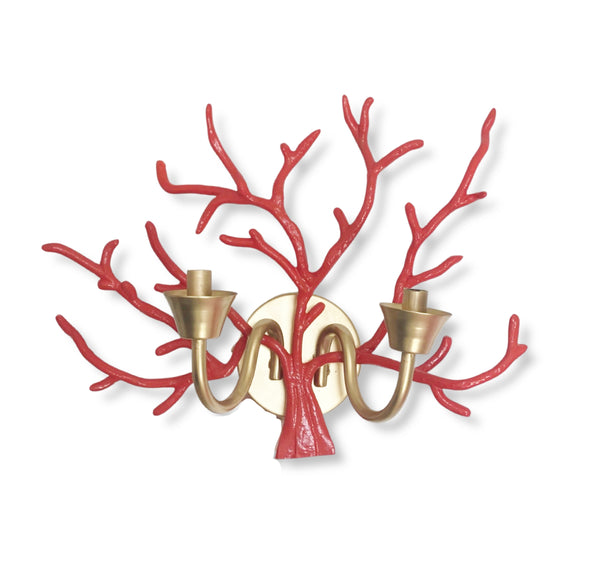 Dana Gibson Coral Coral Sconce