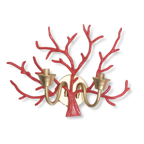 Dana Gibson Coral Coral Sconce