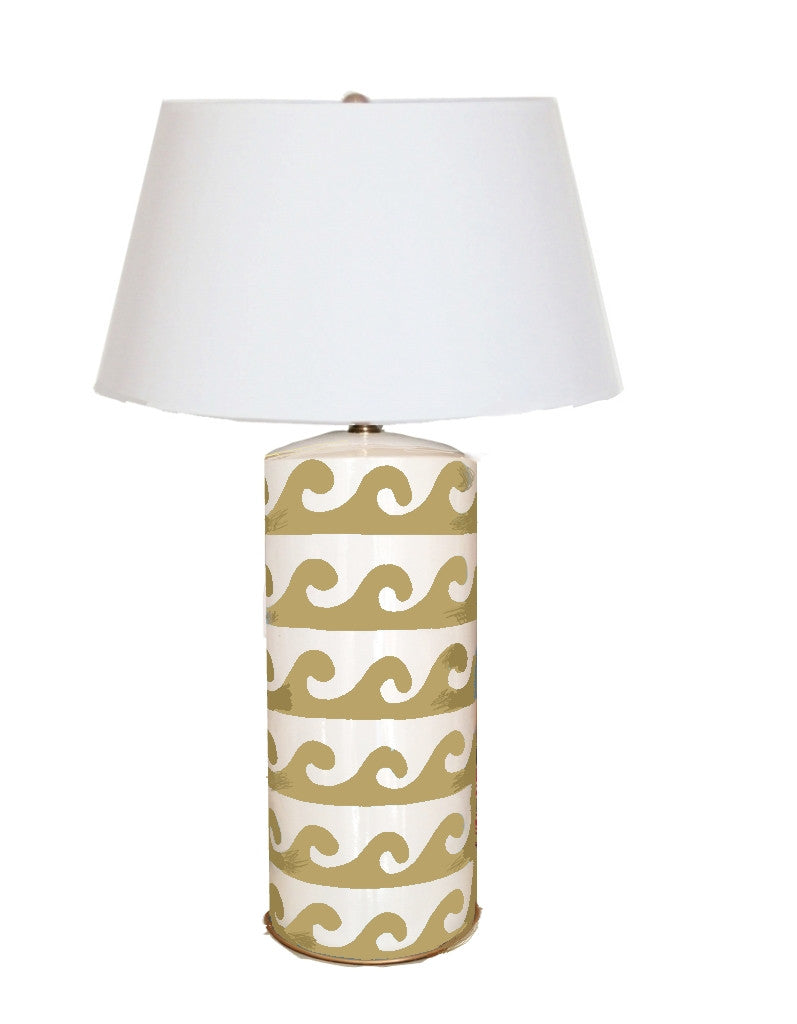 Wave Lamp in Taupe - Dana Gibson