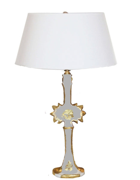 Salutation Lamp in Grey