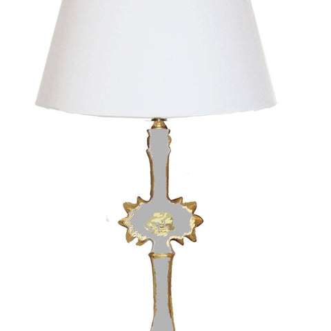 Salutation Lamp in Grey