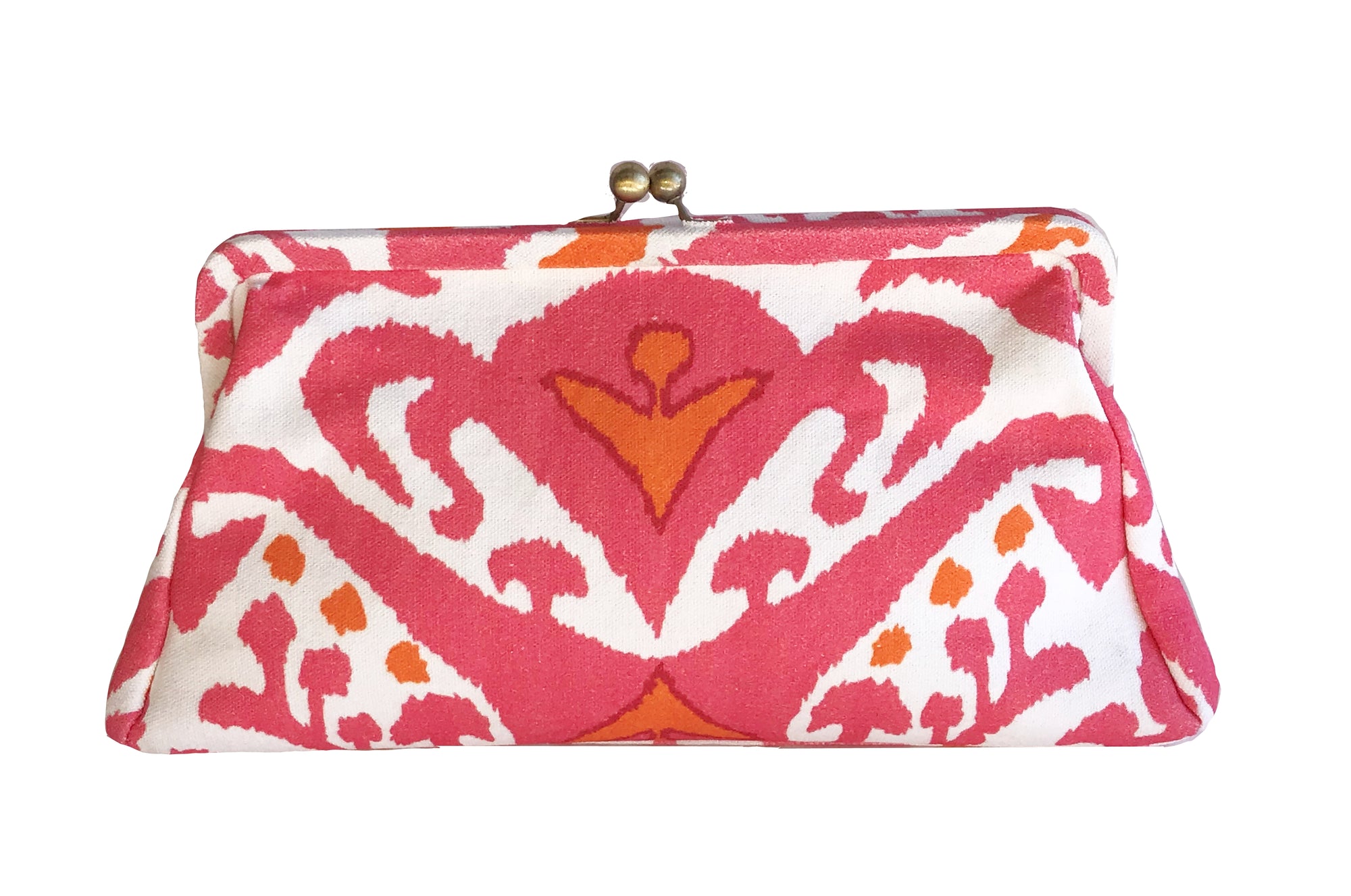 Pink Ikat Clutch