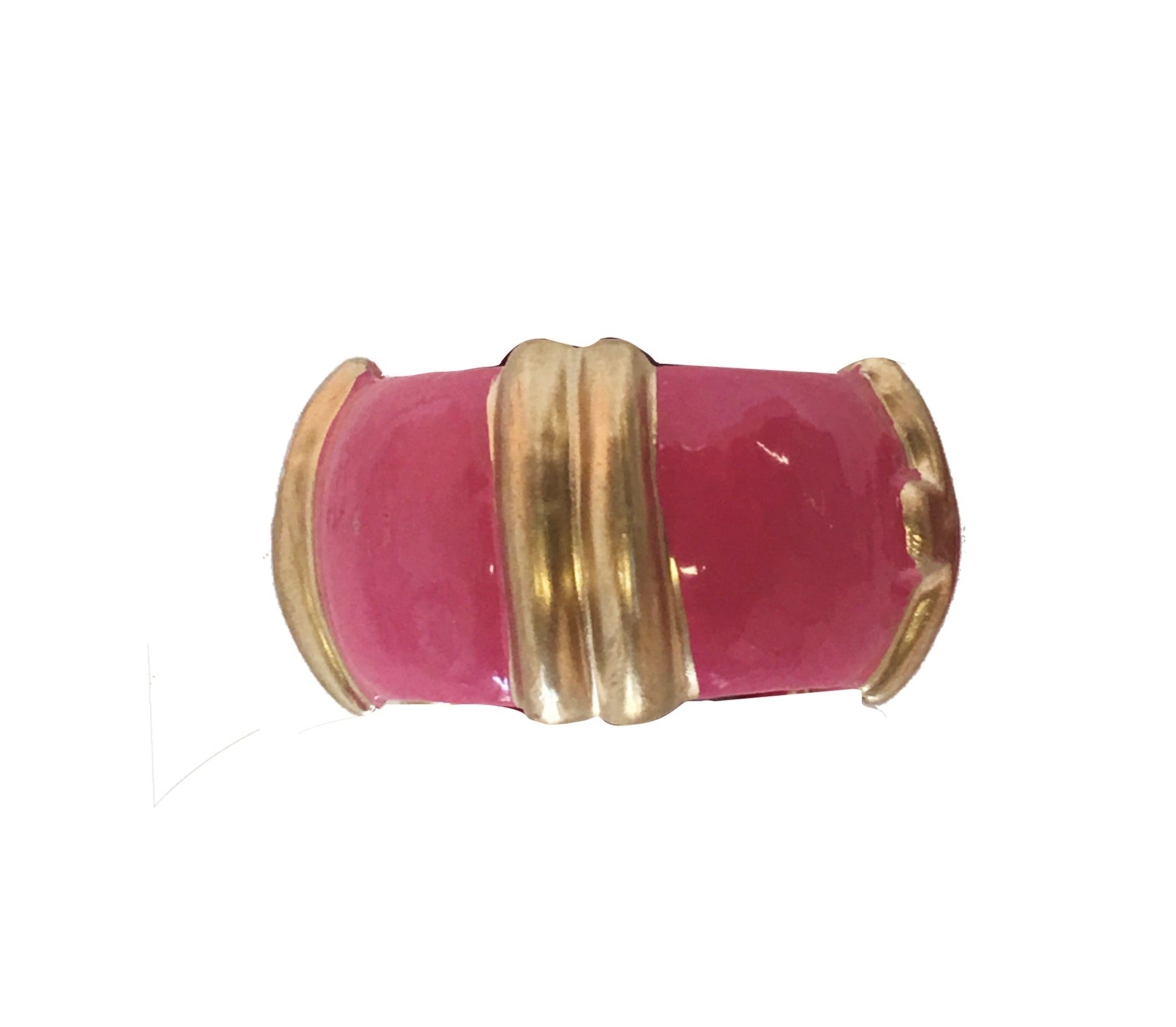 Dana Gibson Bamboo Napkin Rings in Pink