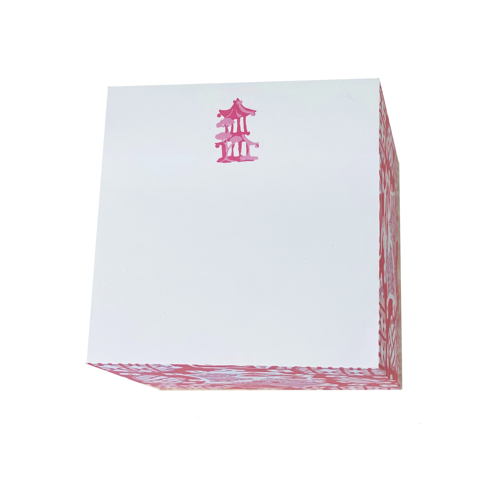 Dana Gibson Canton Pink Sticky Note Cube