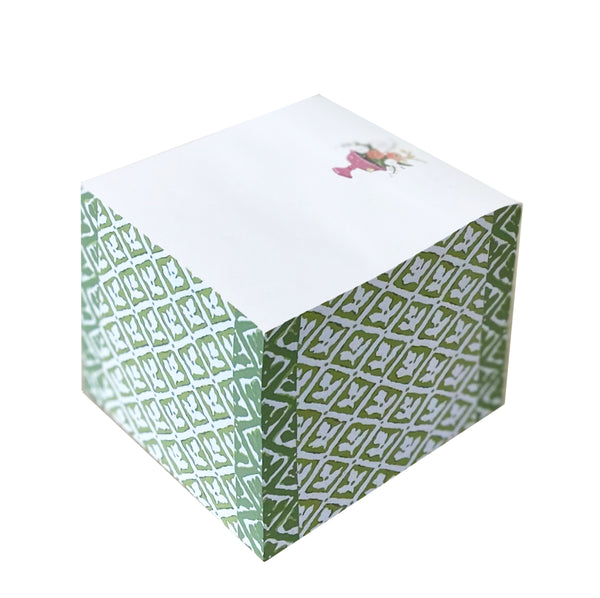 Dana Gibson Marchesa in Green Sticky Note Cube