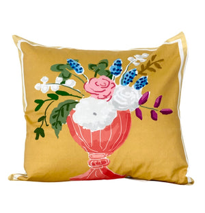 Dana Gibson, Delilah in Orange Vase Pillow