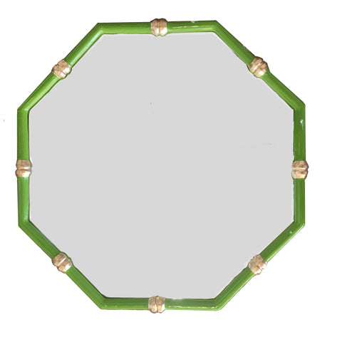 Dana Gibson Bamboo Mirror in Green, Octo 2ndQ