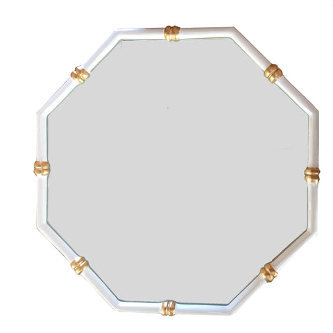 Dana Gibson Bamboo Mirror in White, 2ndQ