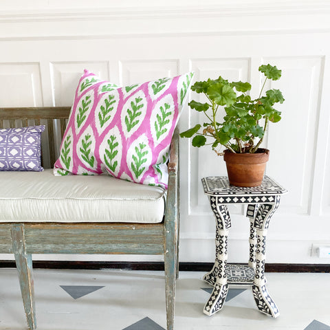 Dana Gibson Louvre Ikat in Pink, Square/Lumbar