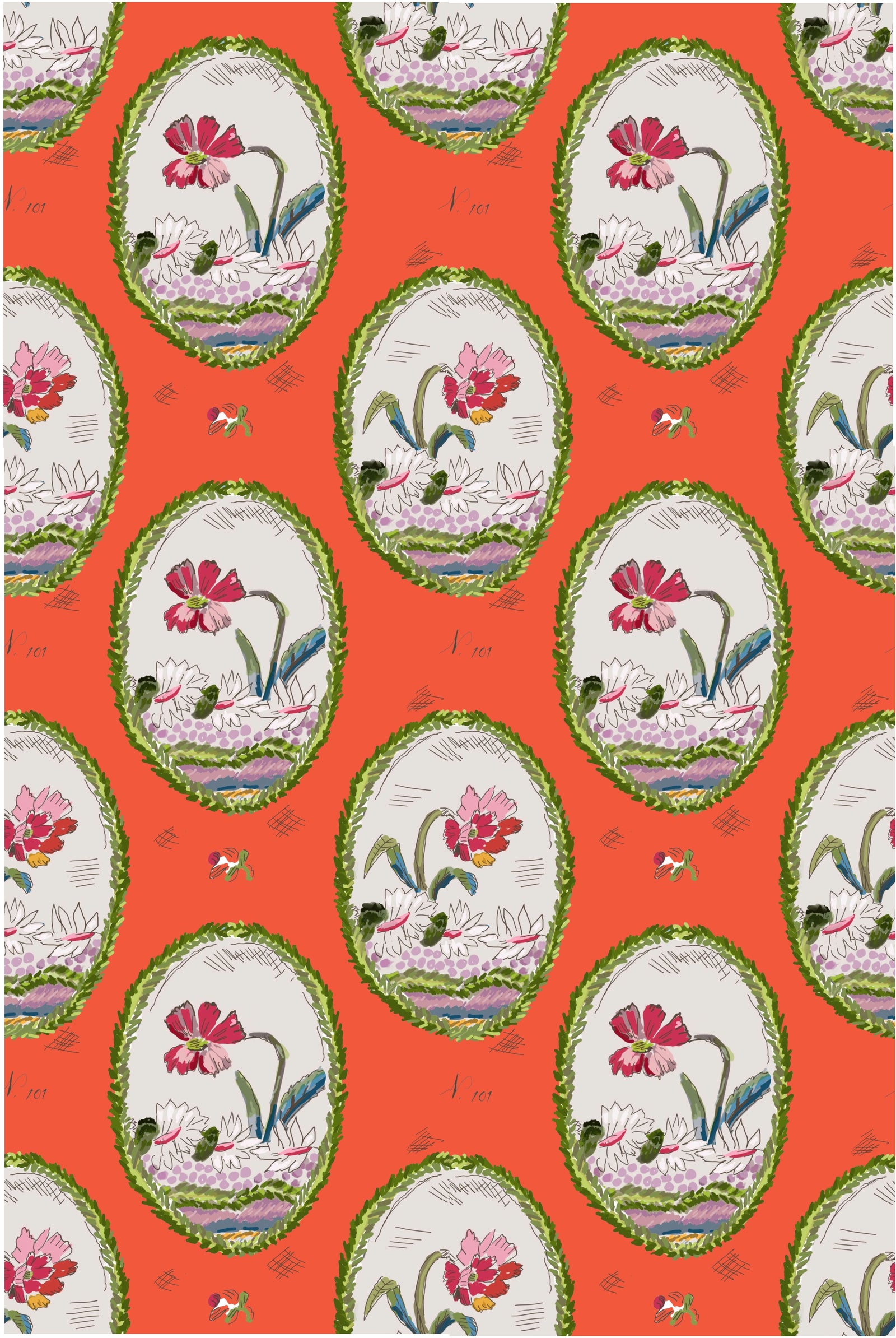 Dana Gibson Botany in Coral, Yardage