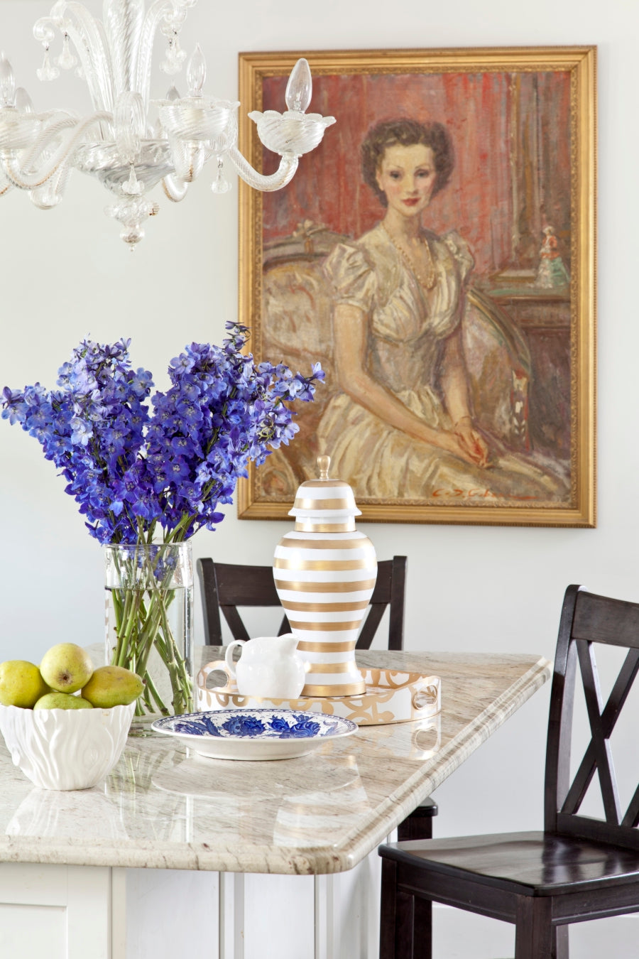 Dana Gibson Klimt in Gold Tray, Small
