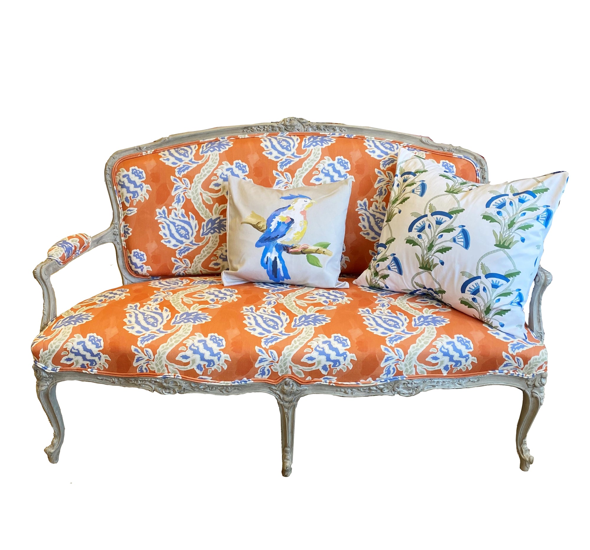 Dana Gibson Lotus Vine Settee