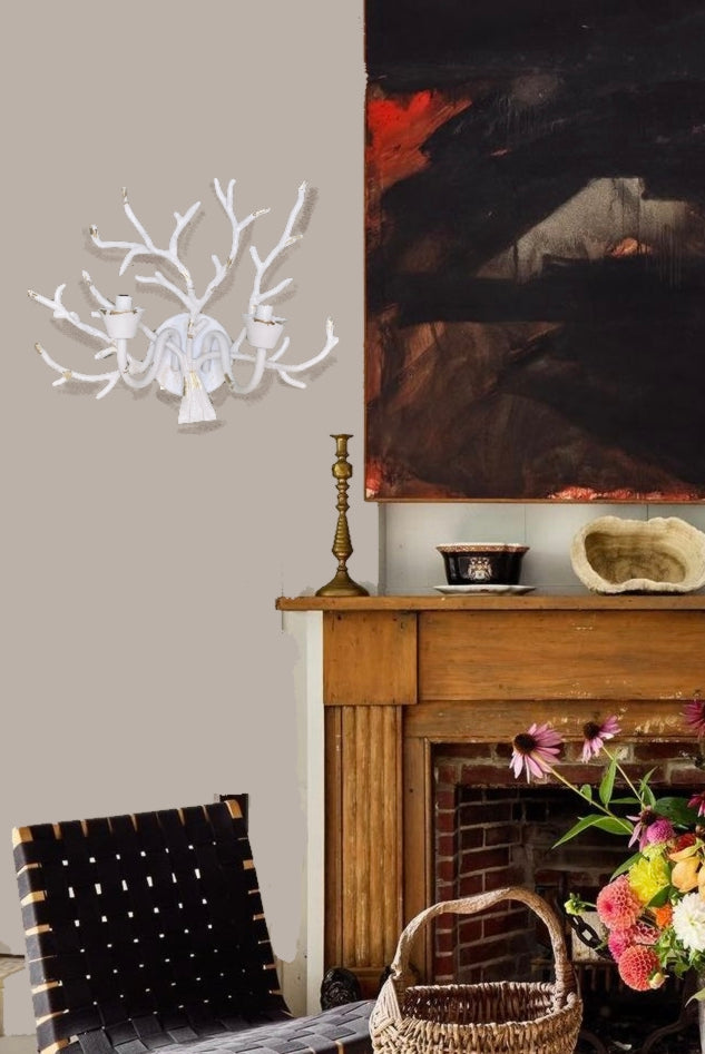 White Coral Sconce