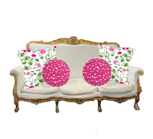 Dana Gibson Pill Box Round in Pink Fleck