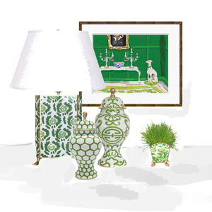 Dana Gibson Beaufont in Green Lamp, Large