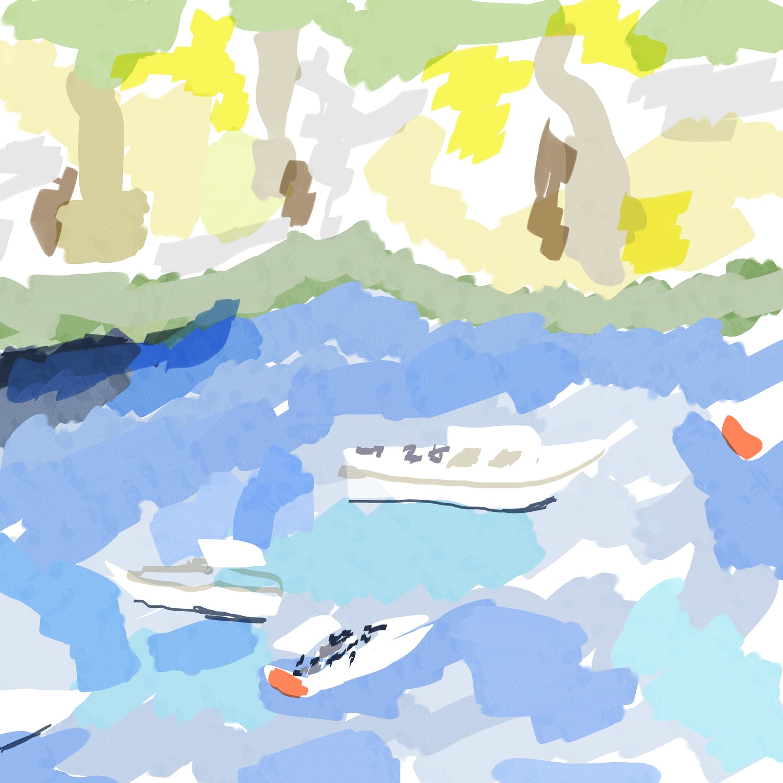 Dana Gibson Fishing Bay, Early