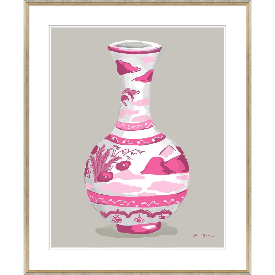 Indienne Vase in Pink by Dana Gibson
