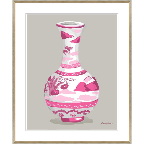 Indienne Vase in Pink by Dana Gibson