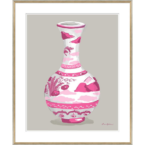 Indienne Vase in Pink by Dana Gibson